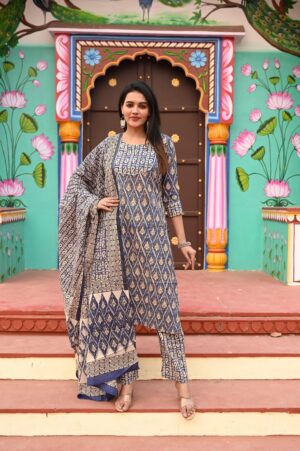 Bagru Print readymade dress - Image 22