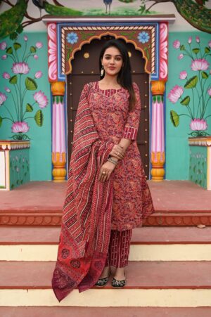 Bagru Print readymade dress - Image 33