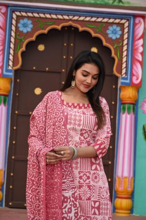 Bagru Print readymade dress - Image 4