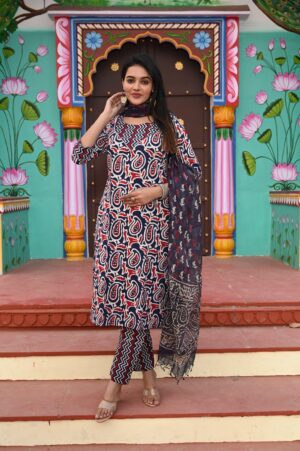 Bagru Print readymade dress - Image 12