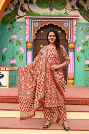 Bagru Print readymade dress - Image 15