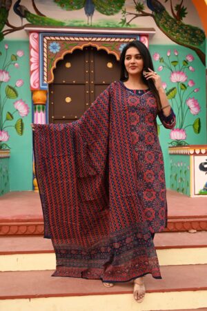 Bagru Print readymade dress - Image 19