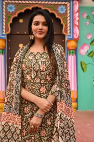 Bagru Print readymade dress