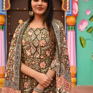 Bagru Print readymade dress