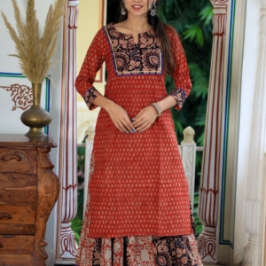 Long Kurti with Skirt