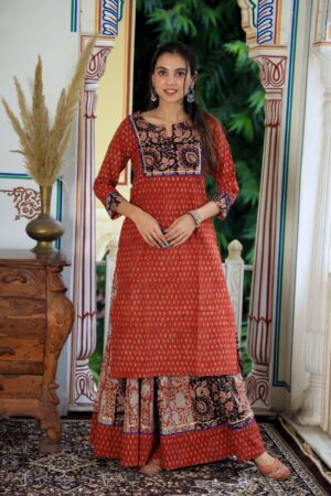 Long Kurti with Skirt